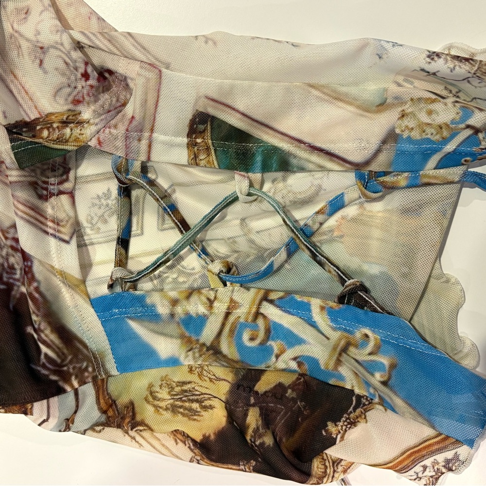 Miaou Multicolor Artistic Print Top - Picture 3 of 7